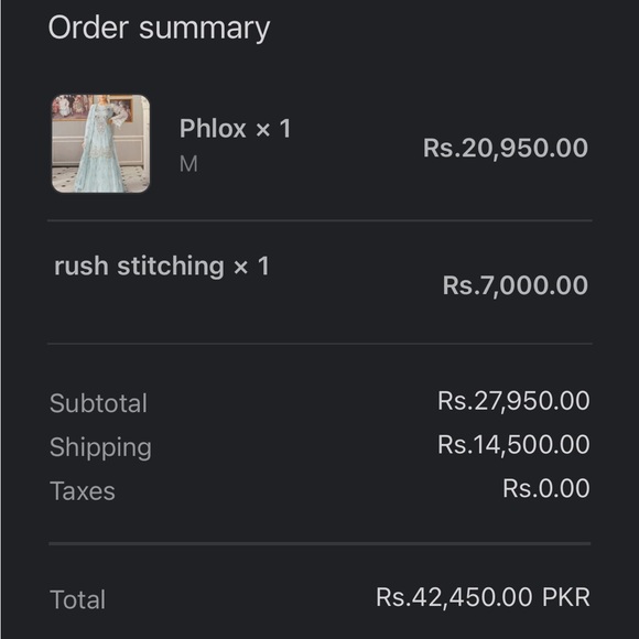 Akbar Aslam Phlox fully lined - Picture 3 of 4